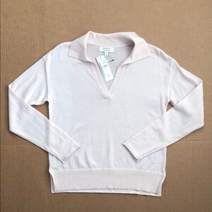 Banana Republic NWT Merino Wool Women’s Blush pink V-neck Sweater S